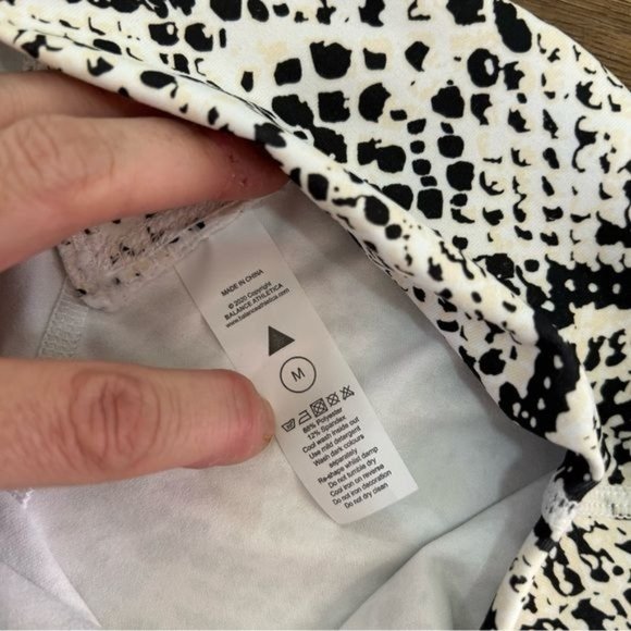 BALANCE ATHLETICA The Ascend Pant Legging in Black White Python Size M NWOT - Picture 6 of 11